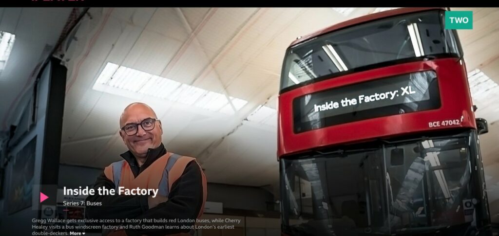 Inside The Factory XL on BBC iPLAYER